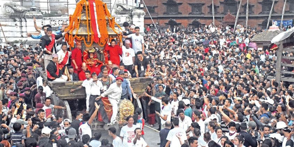 भक्तपुरमा इन्द्रजात्रा सुरु