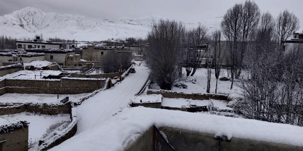 मुस्ताङ, हुम्ला र बाजुरामा वर्षासँगै भारी हिमपात