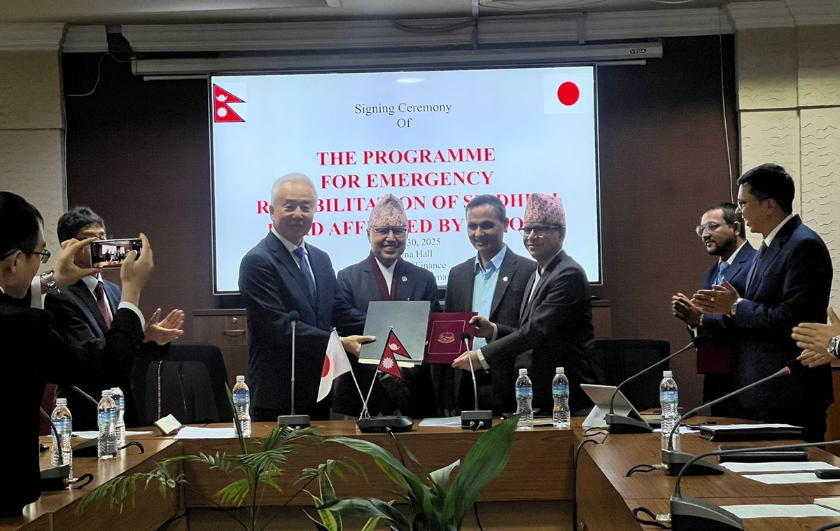 बिपी राजमार्ग पुनर्निर्माण र मर्मतका लागि जापान सरकारबाट दुई अर्ब ६० करोड अनुदान सहयोग