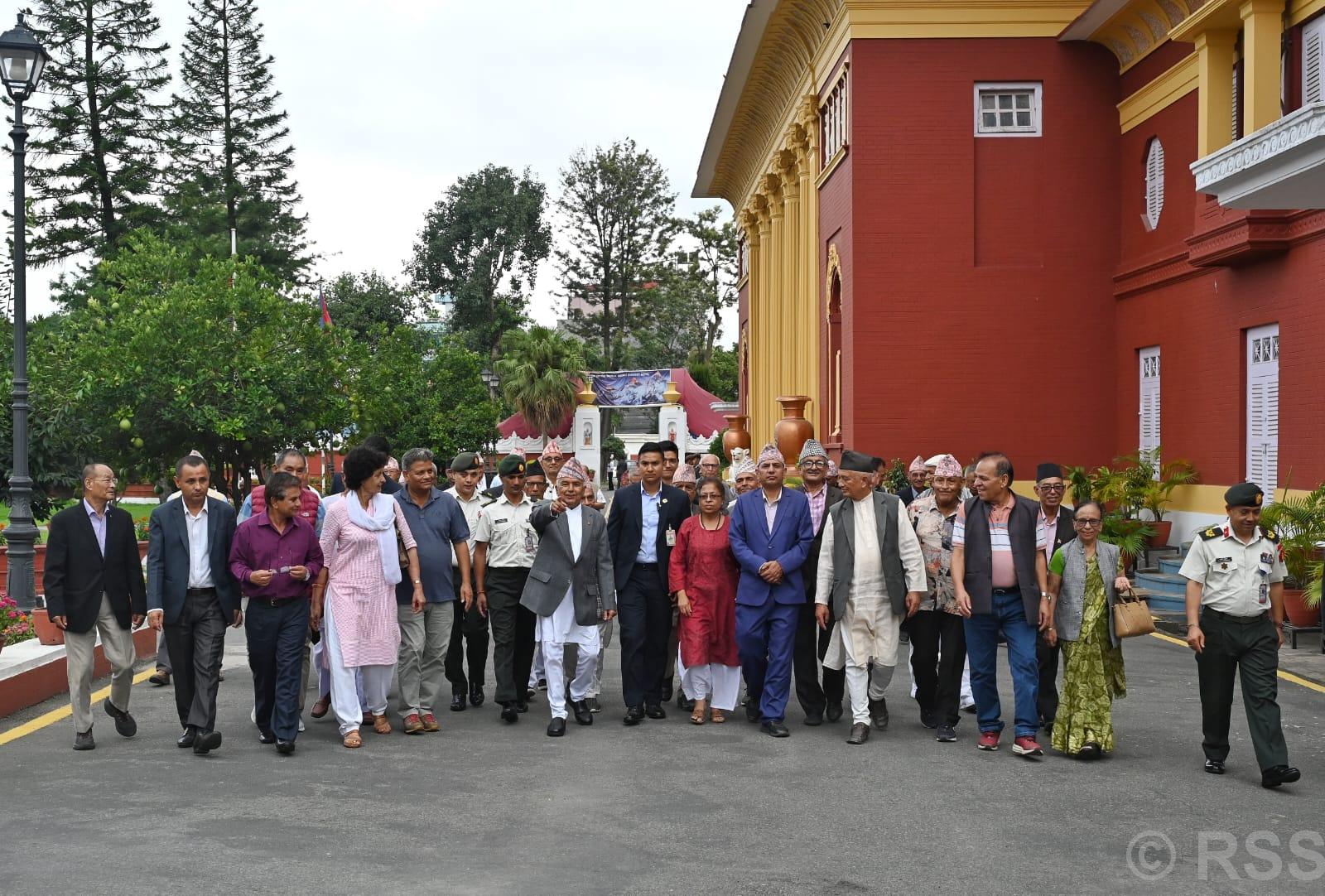 प्रजातन्त्रका सेनानीलाई राज्यले सम्मान गर्नुपर्छ : राष्ट्रपति