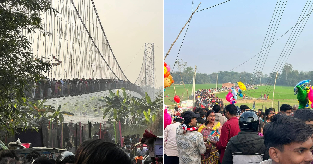 गौरको नयाँ पहिचान : लालबकैया नदीमा निर्मित झोलुंगे पुलमा पर्यटकको ओइरो