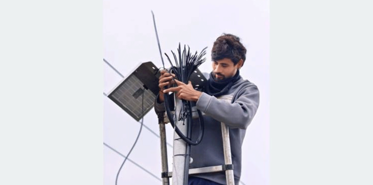 राधानदीमा जलस्तर मापन गर्ने ‘रडार लेभल सेन्सर’ जडान