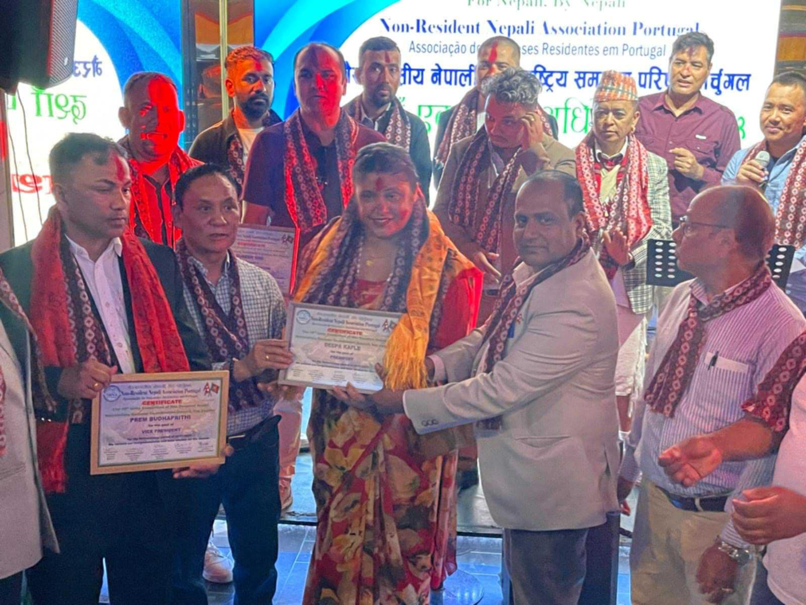 एनआरएन पाेर्चुगलकाे नयाँ कार्यसमितिद्वारा शपथ ग्रहण, सामान्य विवाद कायमै