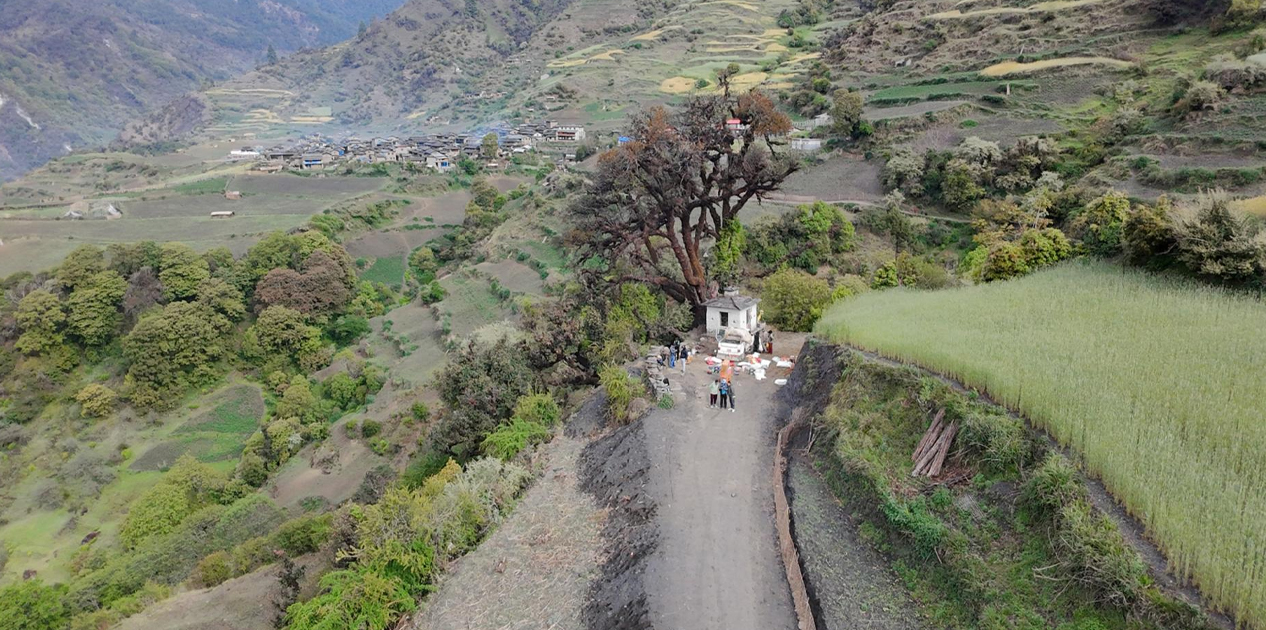 धवलागिरिका दुर्गम गाउँमा सडक सञ्जालको पहुँच