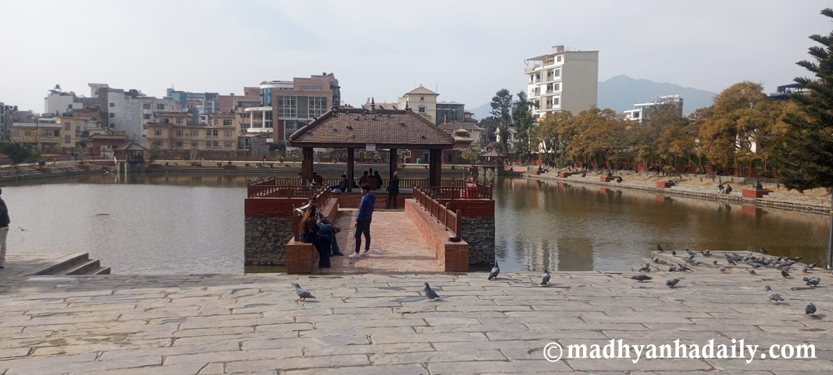 फेरियो कमल पोखरीको स्वरूप, बन्यो थकान मेट्ने थलो