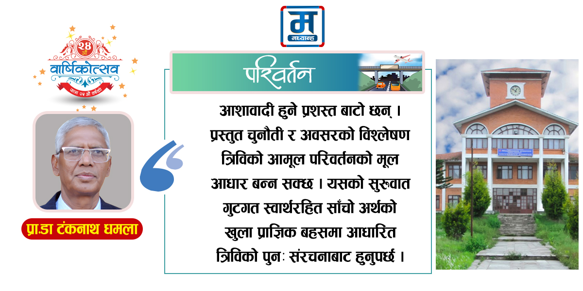 त्रिवि परिवर्तनको मार्ग चित्र