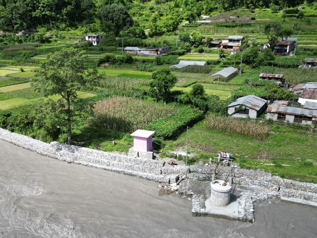 कालीगण्डकीको कटान रोकथाम गर्न तटबन्धन