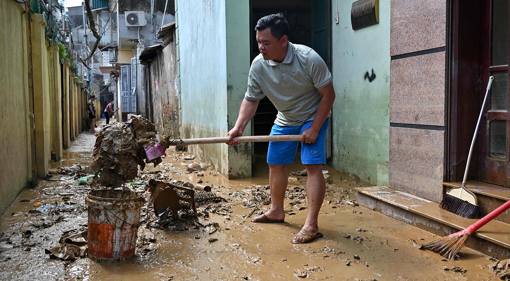 यागी चक्रवातको प्रभाव म्यान्मामा बढ्यो, भियतनाममा घट्यो