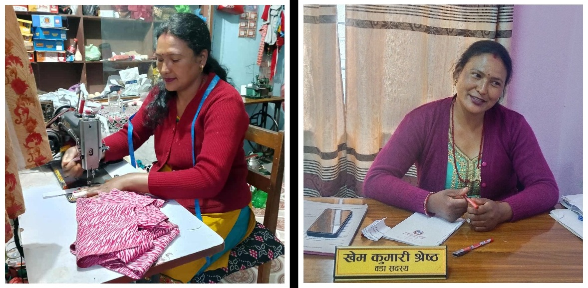 सिलाइ बुनाइसँगै सेवा