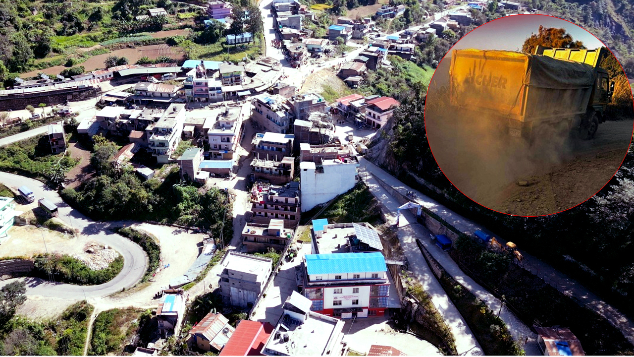 सडक धुलो र जोखिमको विरोधमा स्थानीय, ट्रिपर चलाउन उद्योगको अदालत गुहार