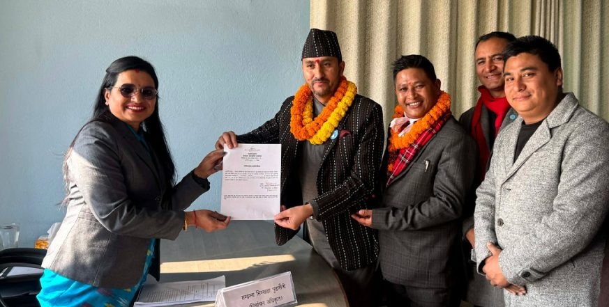 ललितपुर-२ बाट जगदीश खरेलले गराए उम्मेदवारी दर्ता