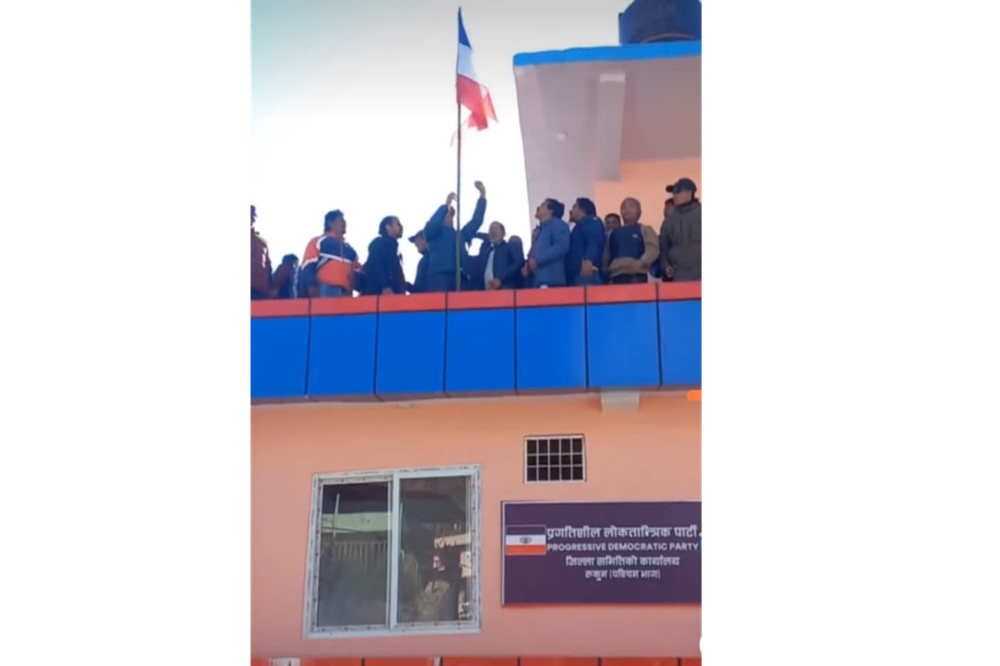 प्रलोपा रुकुम पश्चिमको पार्टी कार्यालय उद्घाटन