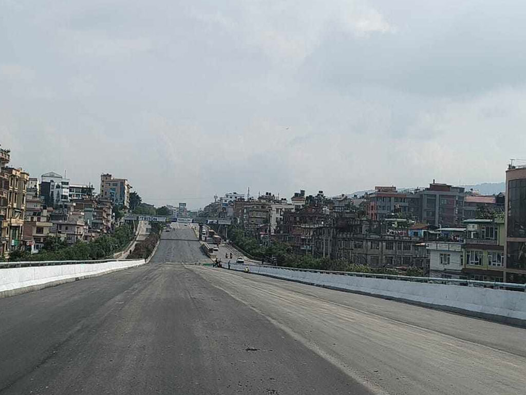 ग्वार्को फ्लाई ओभरको मुख्य संरचना निर्माण सम्पन्न