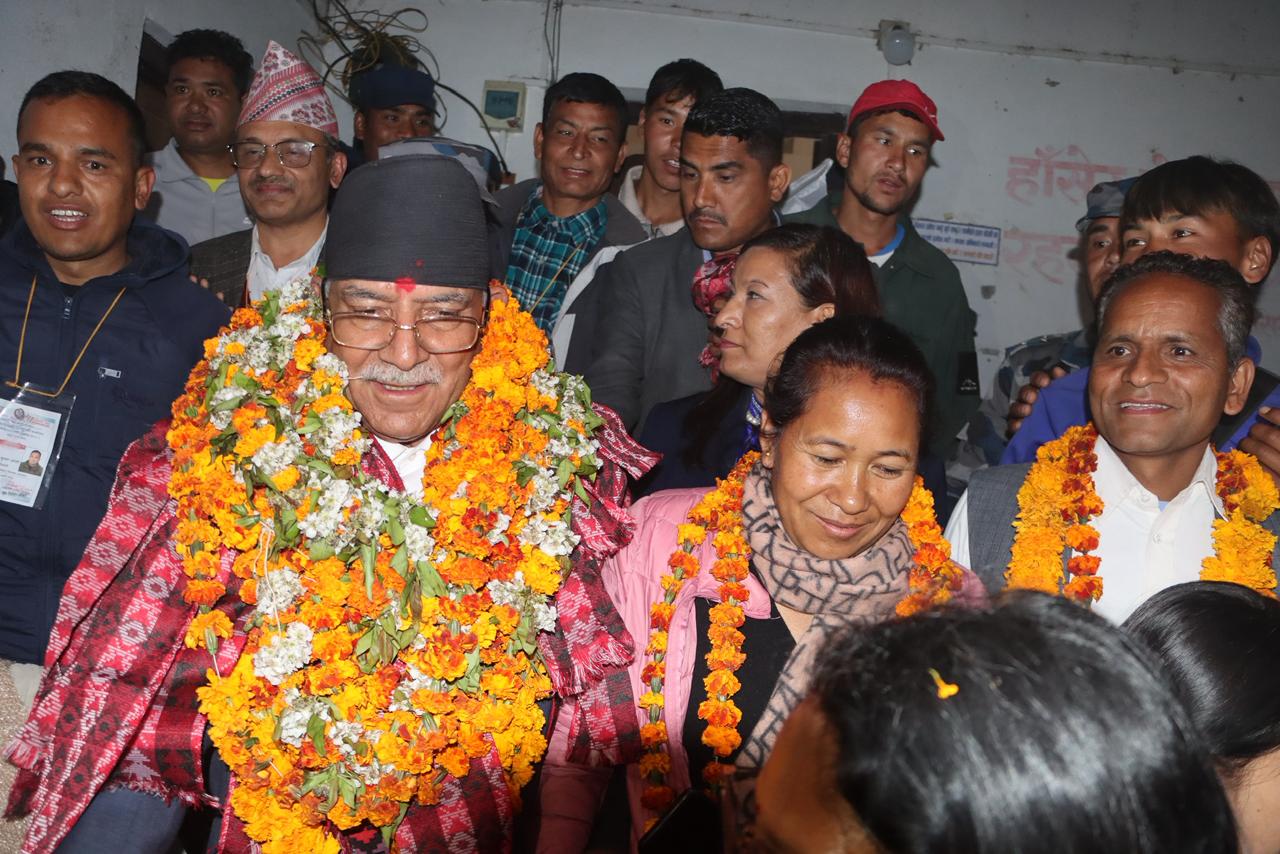 प्रचण्ड रुकुम पूर्वबाट निर्वाचित