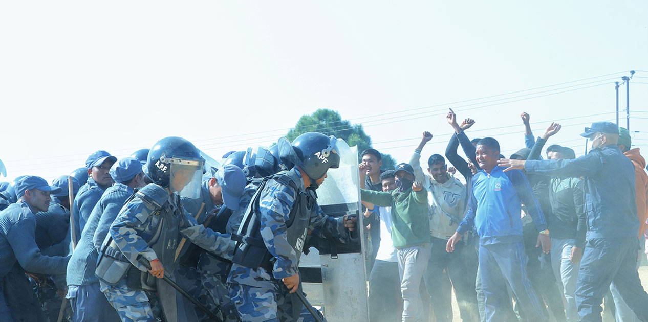 सल्यानमा नमूना मतदान र मतदानस्थल सुरक्षासम्बन्धी संयुक्त अभ्यास