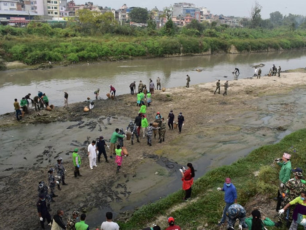 वाग्मती सफाइ: तीन मेट्रिकटन फोहर व्यवस्थापन