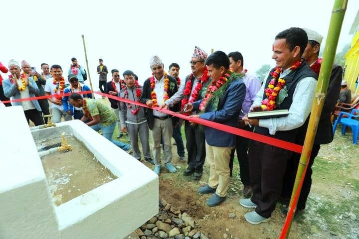 घर–घरमा खानेपानीको धारा आएपछि स्थानीय हर्षित