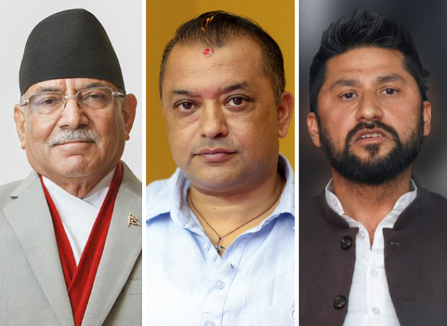 मतदानपछि प्रचण्ड, गगन र रवि निर्वाचन क्षेत्र पुगे