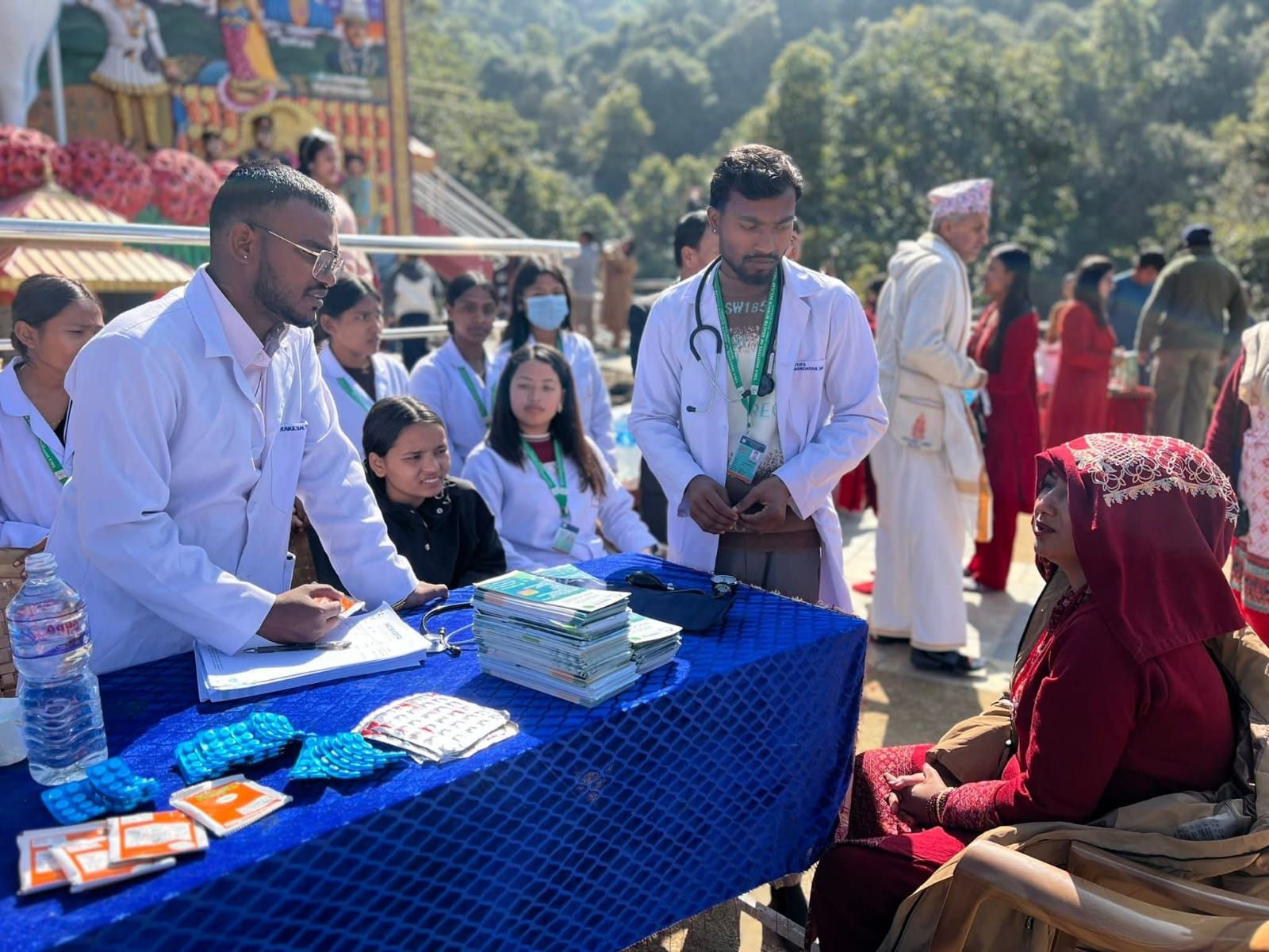 श्री पञ्चमहालक्ष्मी मन्दिर परिसरमा निःशुल्क स्वास्थ्य शिविर