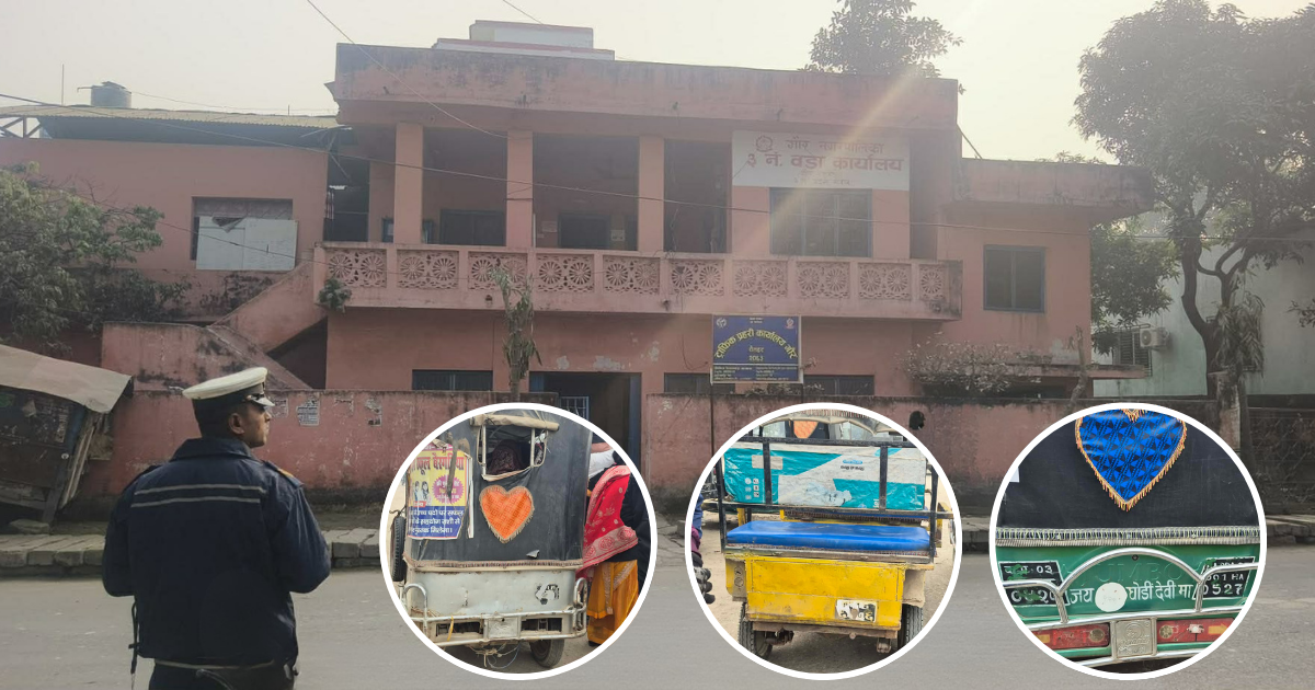 गौरमा नियमविपरीत निर्बाध चल्ने सवारी साधानमाथि ट्राफिकको अनदेखा 