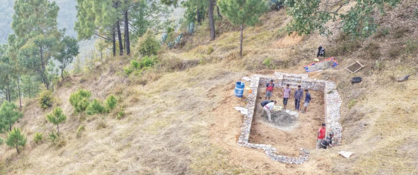 सल्लाको जंगल जोगाउन पानीका पोखरी