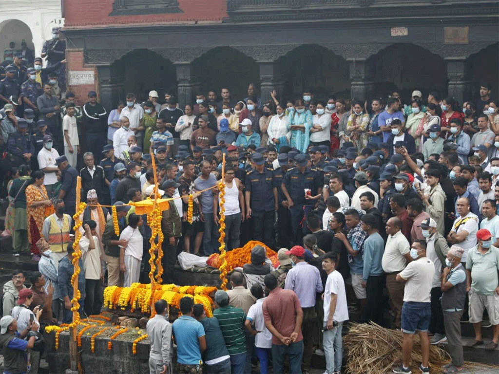 जेनजी आन्दोलनमा ज्यान गुमाएका चार युवाको अन्त्येष्टि 