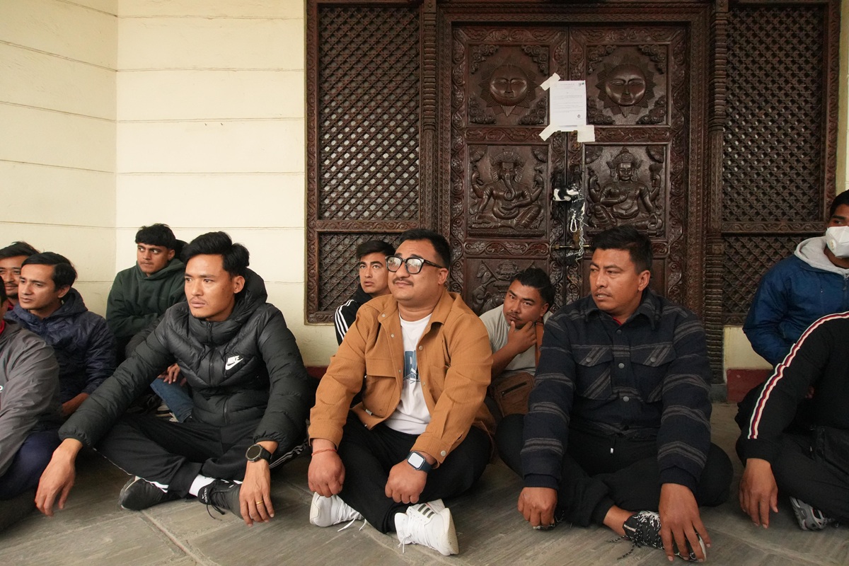 एन्फा मुख्यालयमा तालाबन्दी, खेलाडी संघका तीन प्रमुख माग