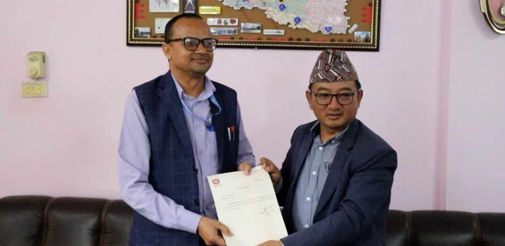 बागमतीका मुख्यमन्त्रीकाे राजीनामा पत्र प्रदेश प्रमुख कार्यालयमा