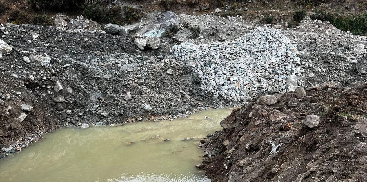 दरखोलामा मोटरेबल पुल निर्माण