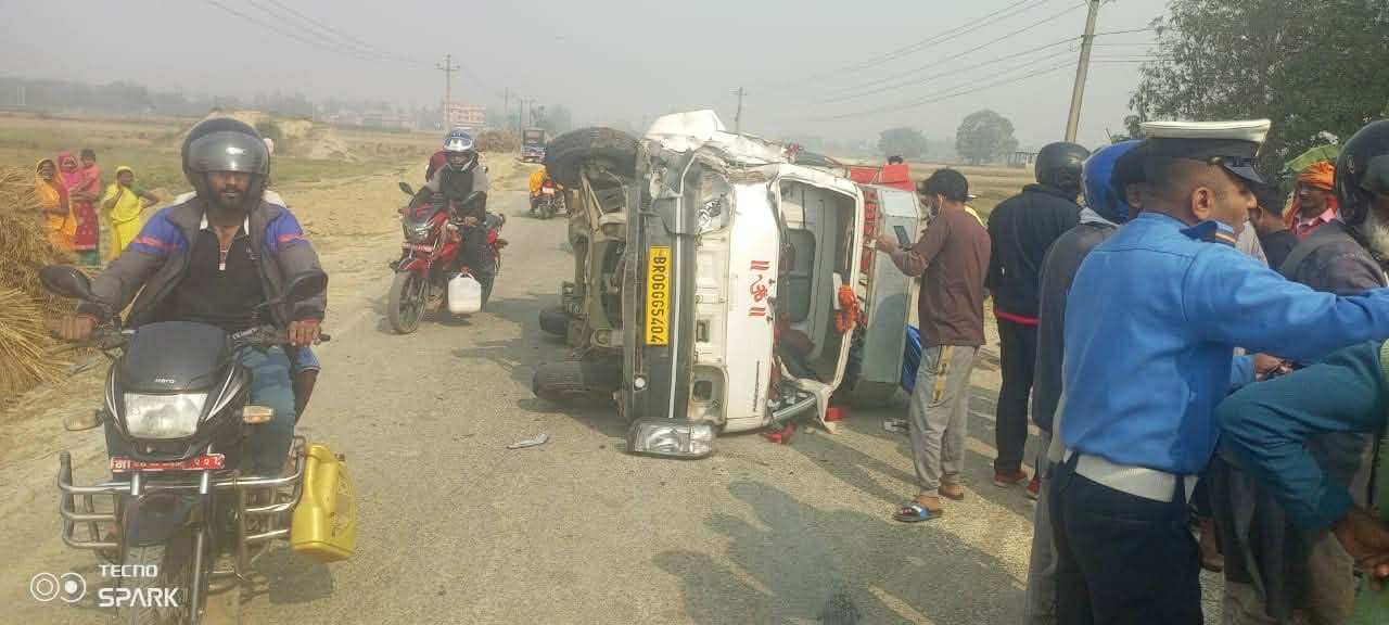 रौतहटमा सवारी दुर्घटना : ७ जना घाइते 