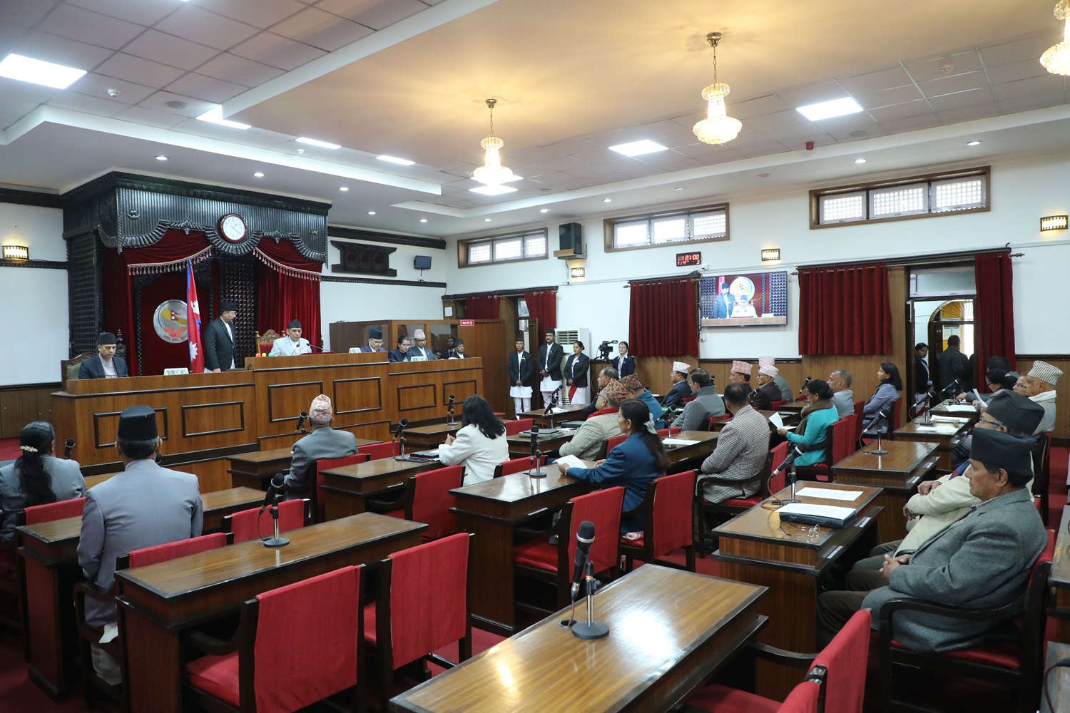 राष्ट्रिय सभामा २ वटा संसदीय समितिको अध्ययन प्रतिवेदन पेस