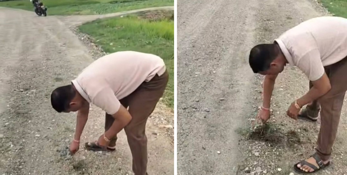 सडक निर्माणमा अनियमितताको आरोप, स्थानीयको विरोध