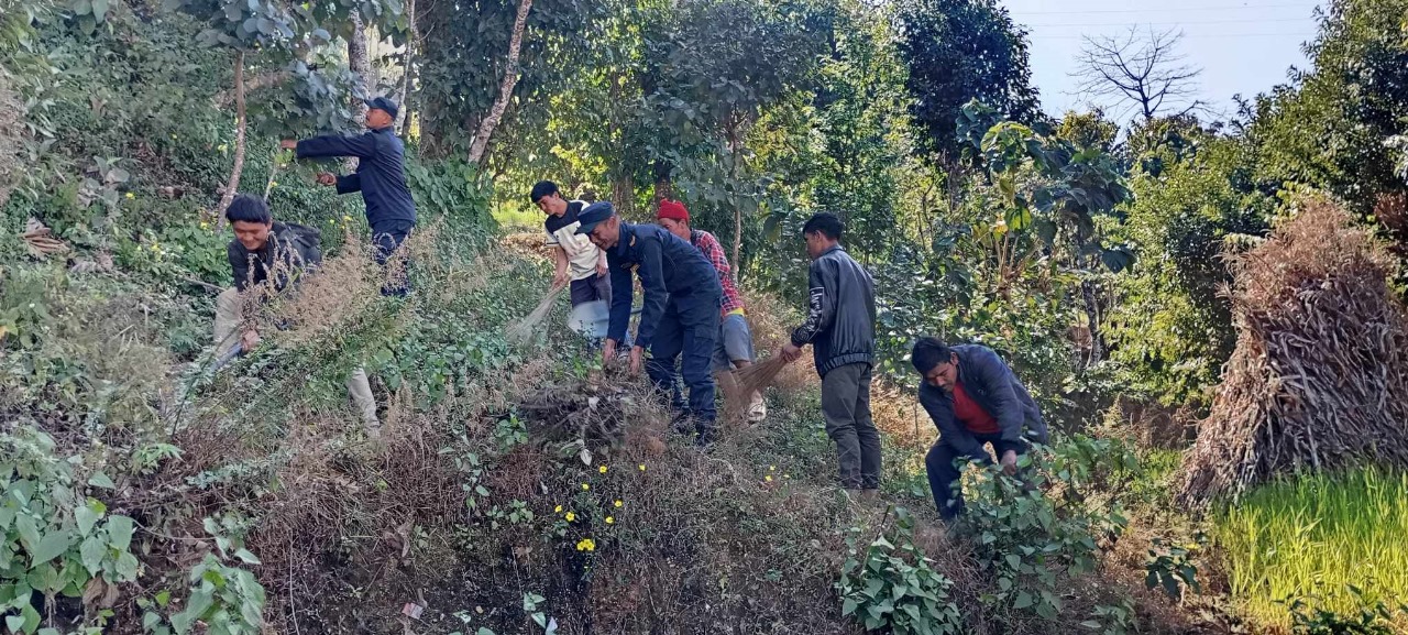 वन डढेलो नियन्त्रण अभियान सञ्चालन