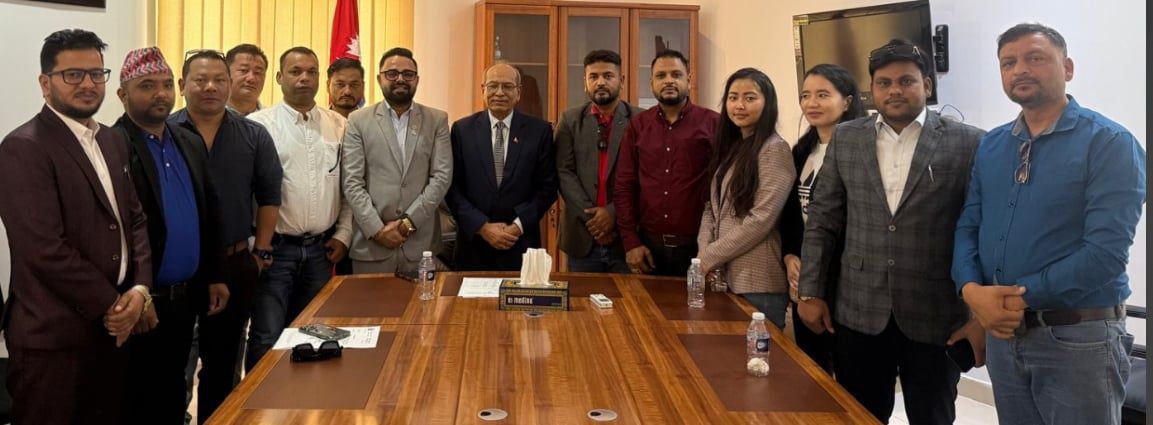 राजदूत पौडेलसँग एनसीसी कतारको संस्थागत भेट